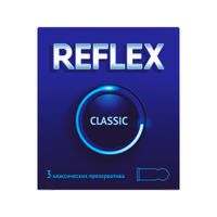 Презервативы из натурального латекса в смазке Classic Reflex/Рефлекс 3шт