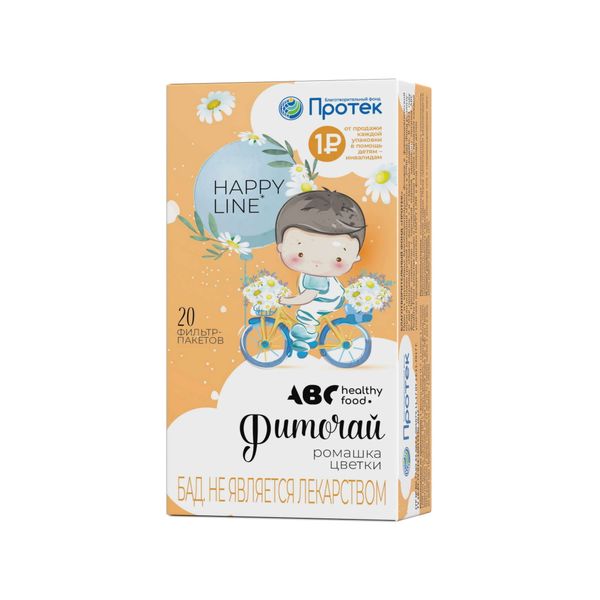 Фиточай ромашка Happy line ABC Healthy Food фильтр-пакеты 15г 20шт 109₽