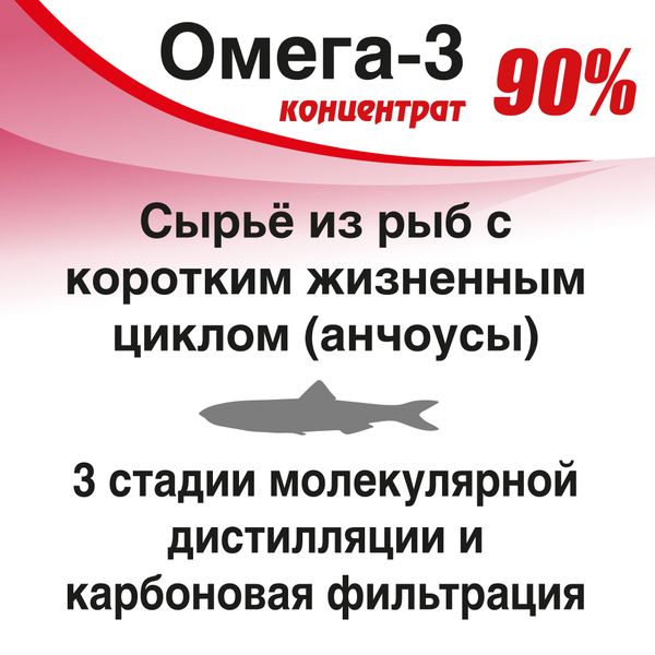 Омега-3 концентрат 90% RealCaps капсулы 1500мг 30шт фото №5