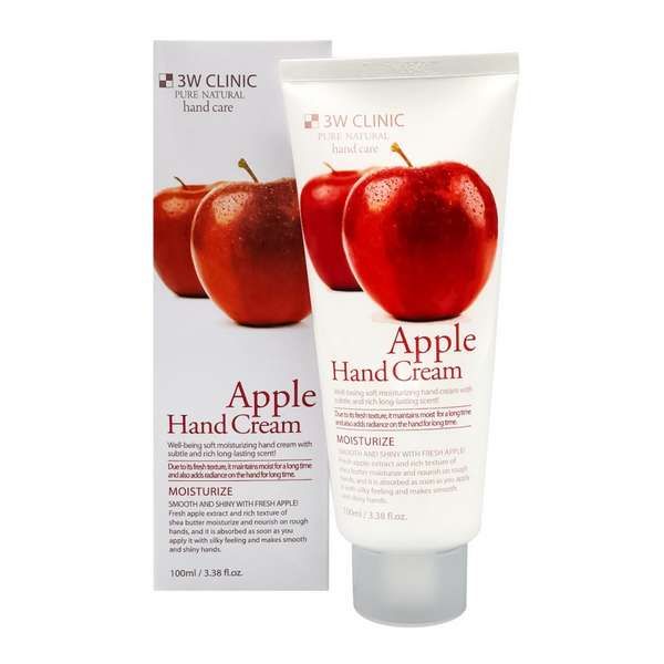 Крем для рук увлажняющий с экстрактом яблока Moisturizing apple hand cream 3W Clinic 100мл XAI Cosmetics Korea Co., Ltd 1665258 - фото 1
