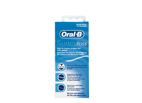 Нить зубная Super floss Oral-B/Орал-би 50 нитей (8204)