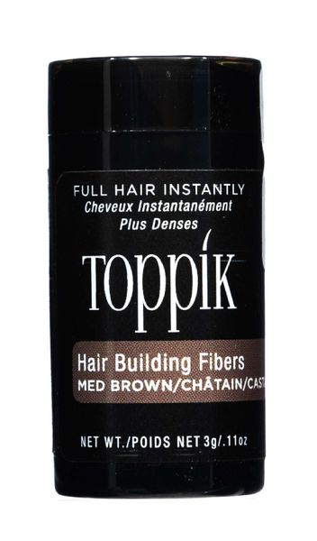 Пудра-загуститель для волос брюнет Toppik 3г toppik пудра загуститель hair building fibers для волос цвет брюнет 3г