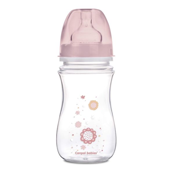 Бутылочка для кормления с 3 мес. розовая EasyStart Canpol/Канпол 240мл (35/217) canpol pp easystart newborn baby бутылочка с широким горлышком антиколиковая 120 мл 0 белый 1 шт