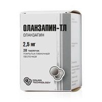Оланзапин-ТЛ таблетки п/о плен. 2,5мг 28шт, миниатюра фото №7