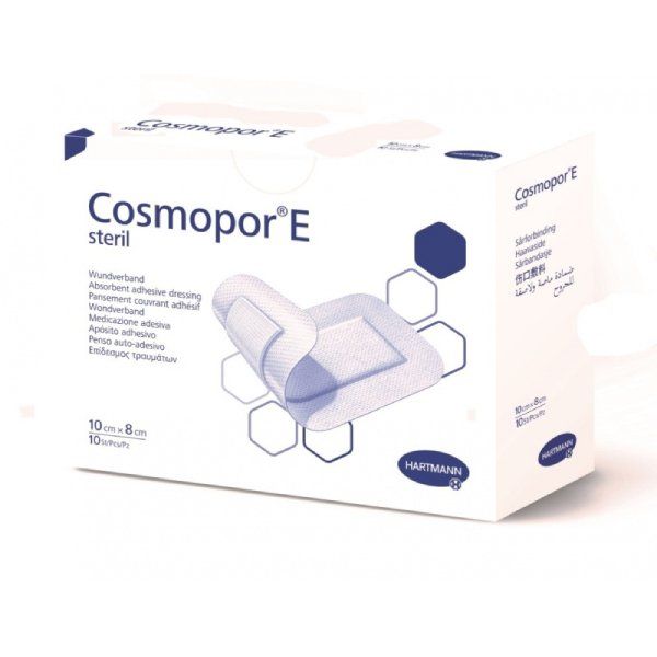 Повязка стерильная пластырного типа Cosmopor E/Космопор Е 10см х 8см 10 шт.