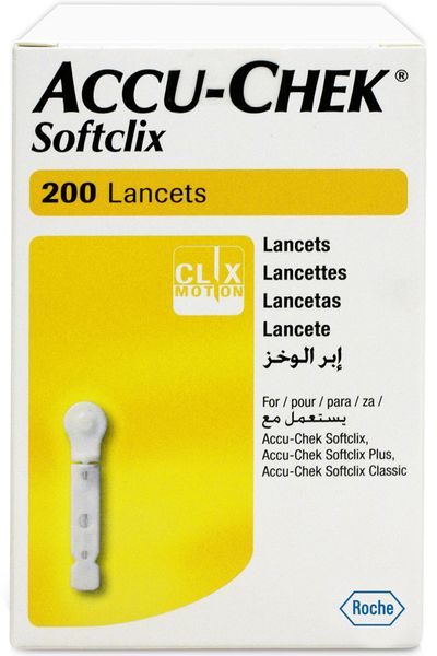 Ланцеты для глюкометра Softclix Accu-chek/Акку-Чек 200шт Рош Диагностика ГмбХ