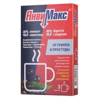 АнвиМакс вкус черной смородины порошок для приг. раствора для приема внутрь саше 5г 3шт, миниатюра фото №2