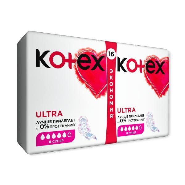 Прокладки Kotex/Котекс Ultra Net Super 16 шт. фото №3