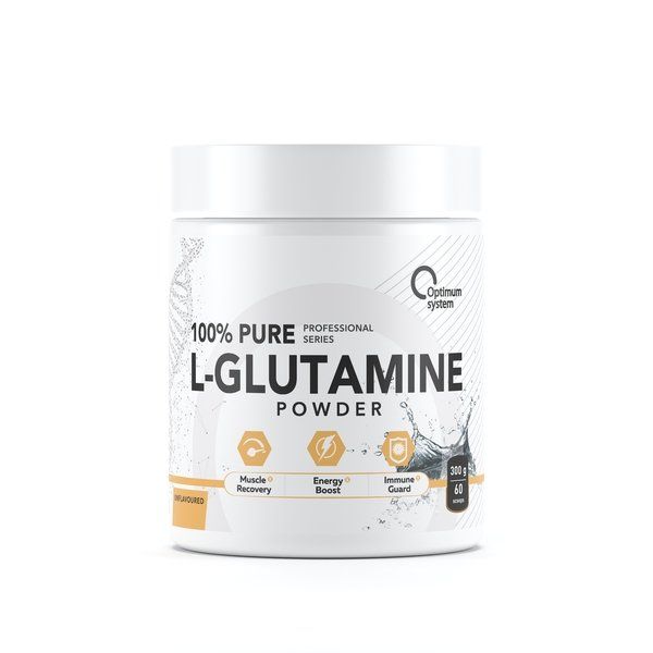 Аминокислота L-глютамин 100% Pure Glutamine Optimum System/Оптимум систем 300г