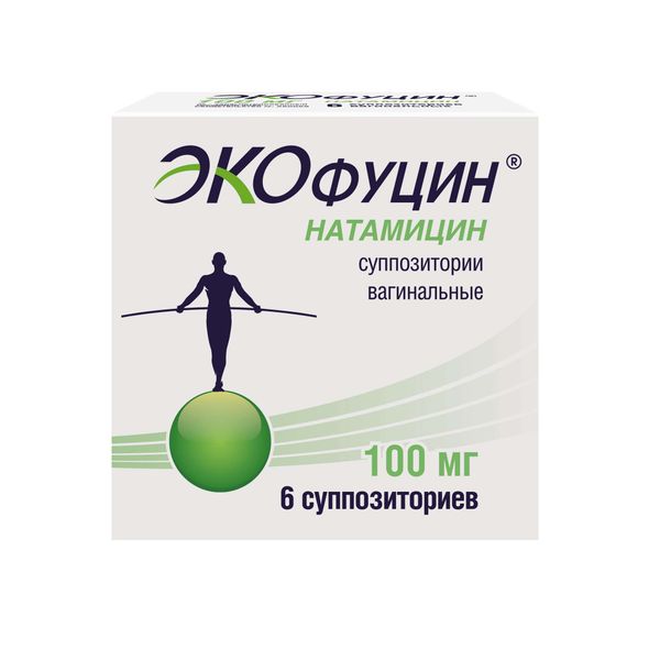 Экофуцин суппозитории вагинальные 100мг 6шт