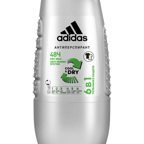 Дезодорант - антиперспирант роликовый 6 in 1 male Adidas 50 мл
