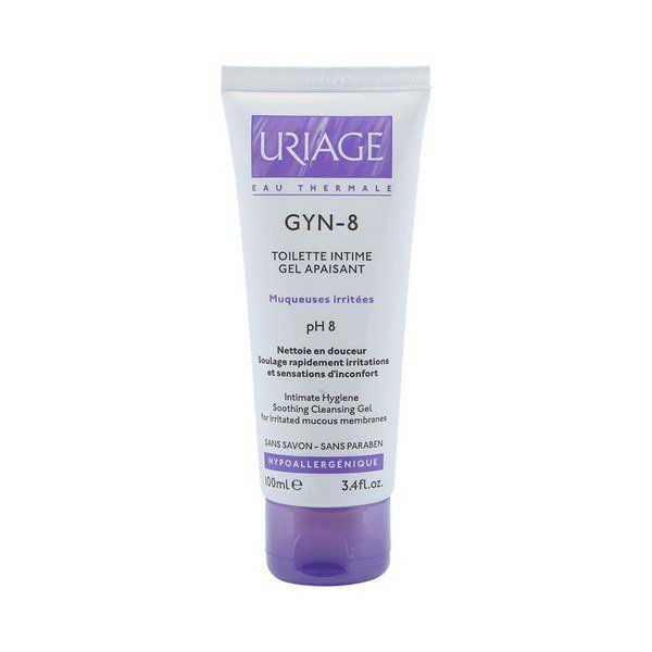 Гель для интимной гигиены успокаивающий Gyn-8 Uriage/Урьяж 100мл 