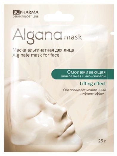 Маска Algana (Альгана) Lifting Effect альгин. для лица омолаживающая минеральная с миоксинолом 25 г