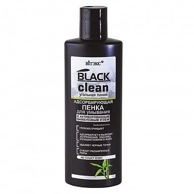 Пенка для умывания адсорбирующая Витэкс Black Clean 200мл гель для умывания витэкс пенка для умывания адсорбирующая black clean