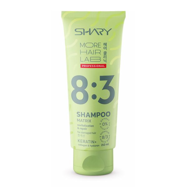 цена Шампунь-матрикс для восстановления повреждённых волос ревитализирующий Кератин Shary/Шери 250мл