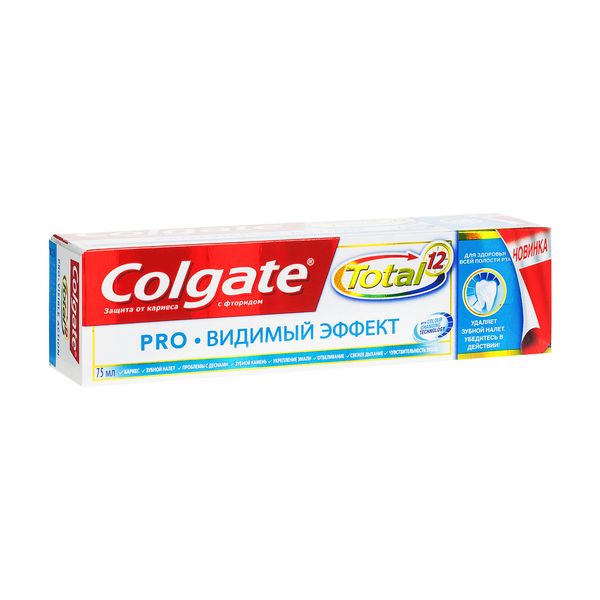 Паста зубная Colgate/Колгейт Total 12 Видимый Эффект 75мл фото №2