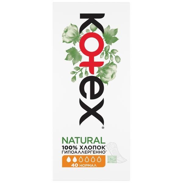 Ежедневные прокладки Kotex/Котекс Normal Organic 40 шт. фото №2