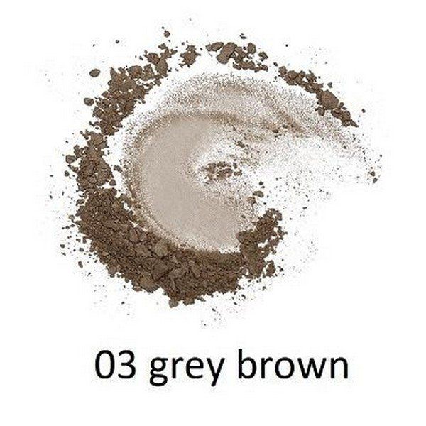Пудра для бровей Grey brown Brow powder Luxvisage 6г тон 3 фото №2