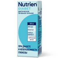 Диетическое лечебное питание стерилизованный вкус нейтральный Diabet Nutrien/Нутриэн 200мл миниатюра