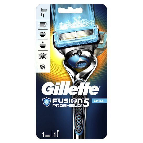 Бритва Gillette (Жиллетт) безопасная Fusion Proshield Chill + 1 сменная кассета фото №7