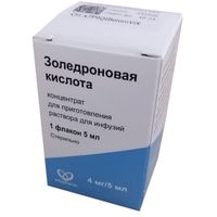 Золедроновая кислота концентрат для приг. раствора для инфузий 4мг/5мл 5мл, миниатюра фото №3