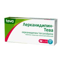 Лерканидипин-Тева таблетки п/о плен. 10мг 28шт миниатюра фото №2