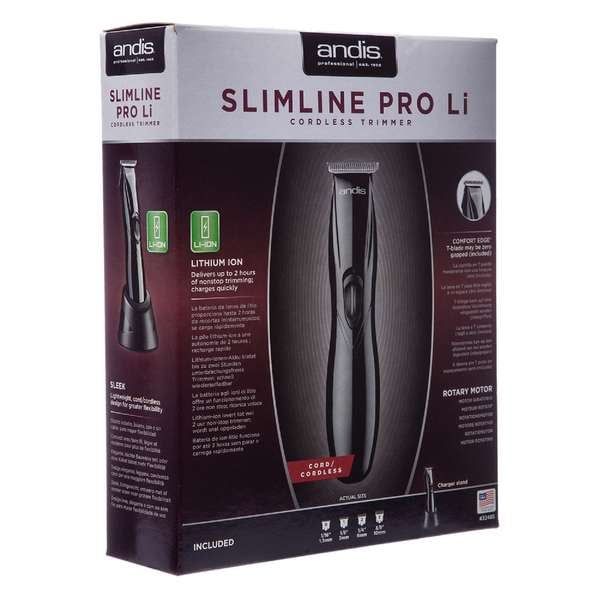 Триммер для стрижки волос аккумуляторный-сетевой 4 насадки 2,45W D-8 Slimline Pro Andis 0,1мм фото №3
