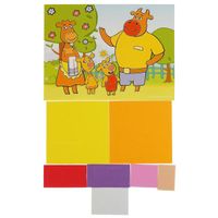 Набор для детского творчества: Аппликация из ЭВА Оранжевая корова Мультиарт 17х23см (100EVA-ORCOW2)