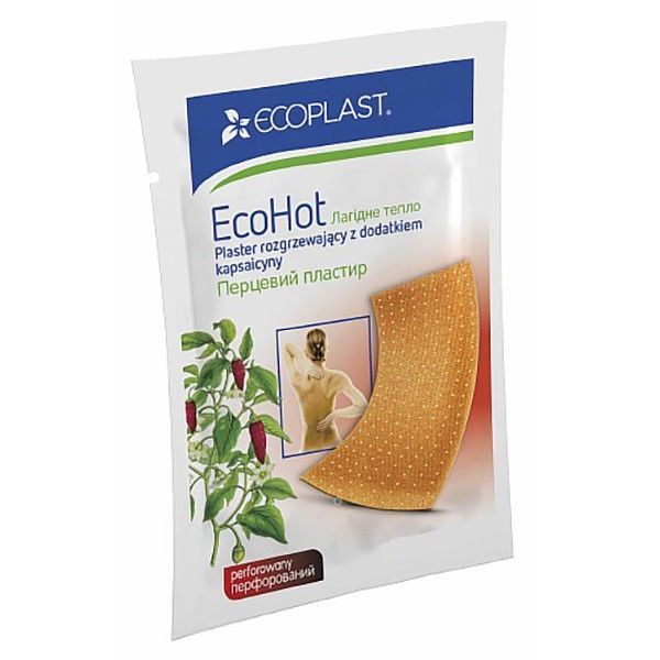 Пластырь перцовый EcoHot Ecoplast 12см x 18см труба ecoplast 80050 nr050