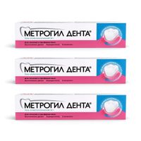 3Х Метрогил Дента гель для десен стоматологический 20г 1шт