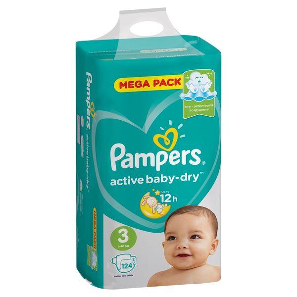 Pampers (Памперс) New Baby Dry Подгузники детские одноразовые 6-10кг 124 шт. фото №3