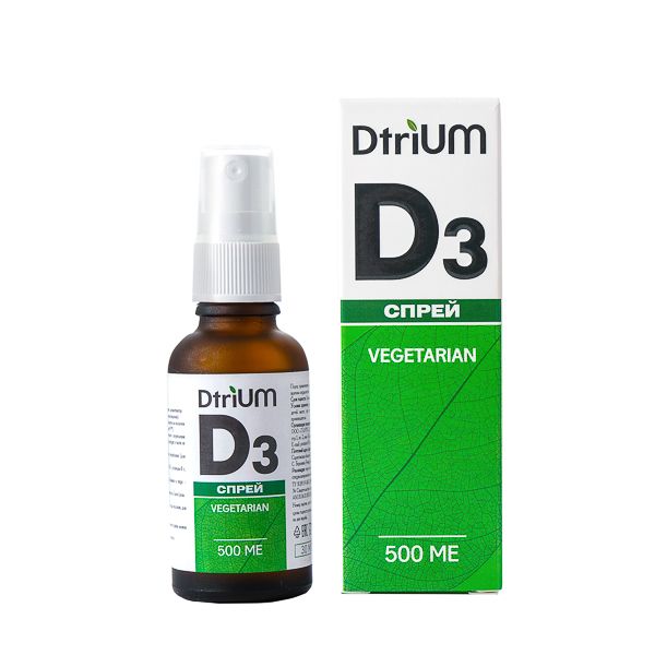 Витамин Д3 DtriUM раствор для приема внутрь с дозатором 500МЕ 30мл фото №2