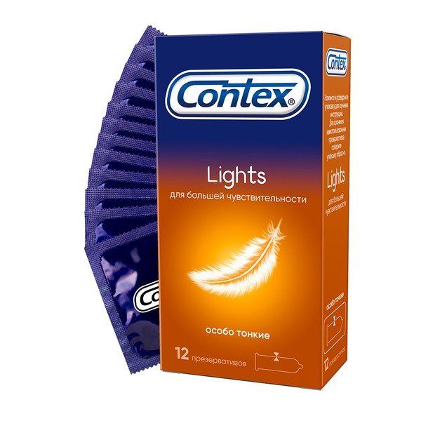 Купить Презервативы Contex (Контекс) Light особо тонкие 12 шт., Рекитт Бенкизер Хелскэар (ЮК) Лтд, Великобритания