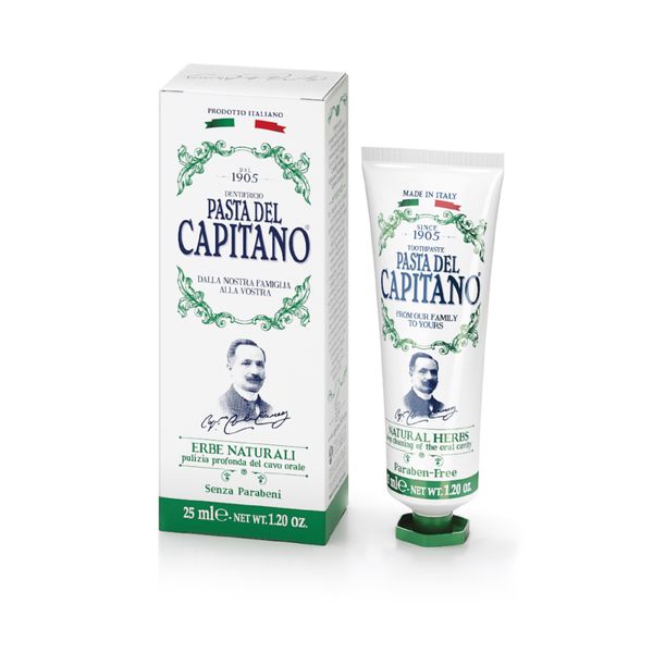 Купить Паста зубная натуральные травы Pasta del Capitano 75мл, Farmaceutici Dottor Ciccarelli S.P.A, Италия