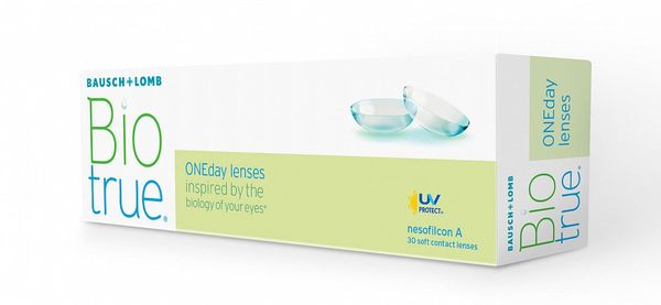 Линзы контакт. Bausch&Lomb Бауш энд Ломб Biotrue Oneday мягкие однодневные (-3.00/8.6/14.2) 30 шт