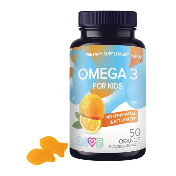Омега-3 для детей от 3 лет вкус апельсина LIVS пастилки жевательные 4г 50шт фото №3