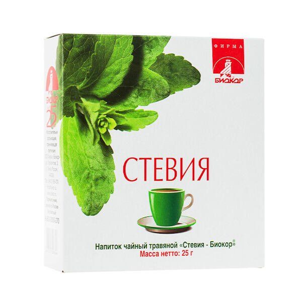 Напиток чайный стевия биокор 25 г