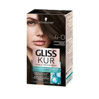 Краска для волос 4-0 темно-каштановый Gliss Kur/Глисс Кур 142,5мл миниатюра фото №2