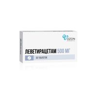 Леветирацетам таблетки п/о плен. 500мг 30шт