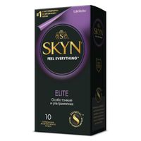 SKYN презервативы мужские из синтетического латекса Elite гладкие особо тонкие №10