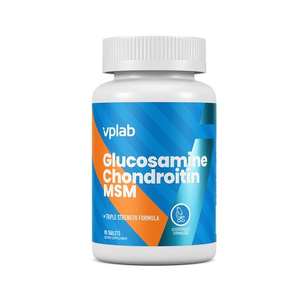 Глюкозамин и Хондроитин МСМ Vplab таблетки 1300мг 90шт