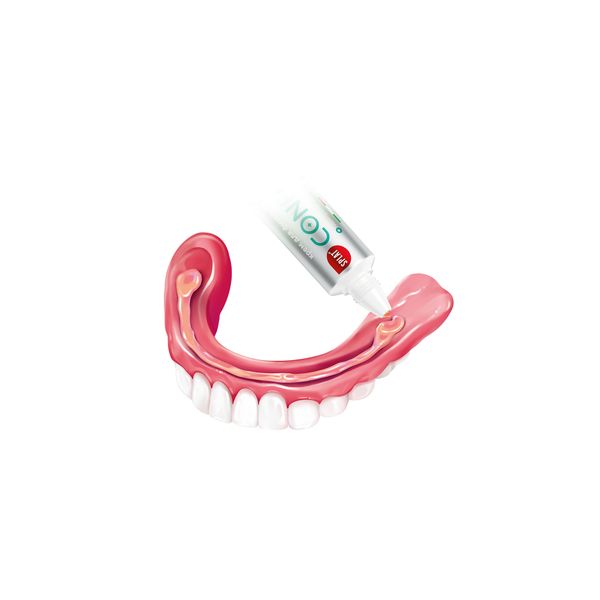 Крем для всесторонней фиксации зубных протезов вкус нейтральный Confident Fix Splat/Сплат 40г фото №5