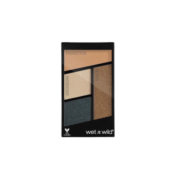 Палетка теней для век Wet n Wild Color Icon Eyeshadow Quad (4 Оттенка) E343b hooked on vinyl фото №2
