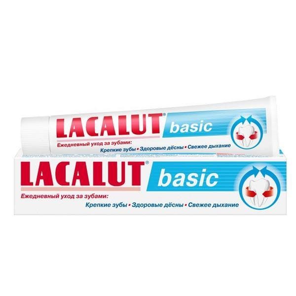 Паста зубная Basic Lacalut/Лакалют 75мл з паста лакалют анти кариес 75мл