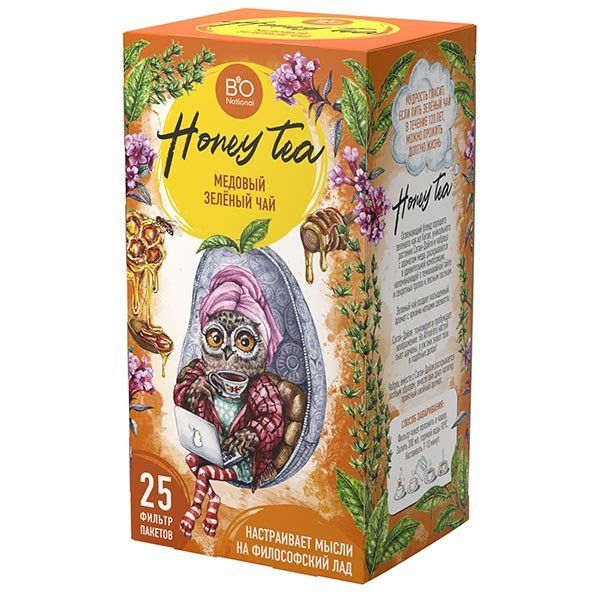 Чай зеленый медовый Золотая Долина фильтр-пакеты 25шт