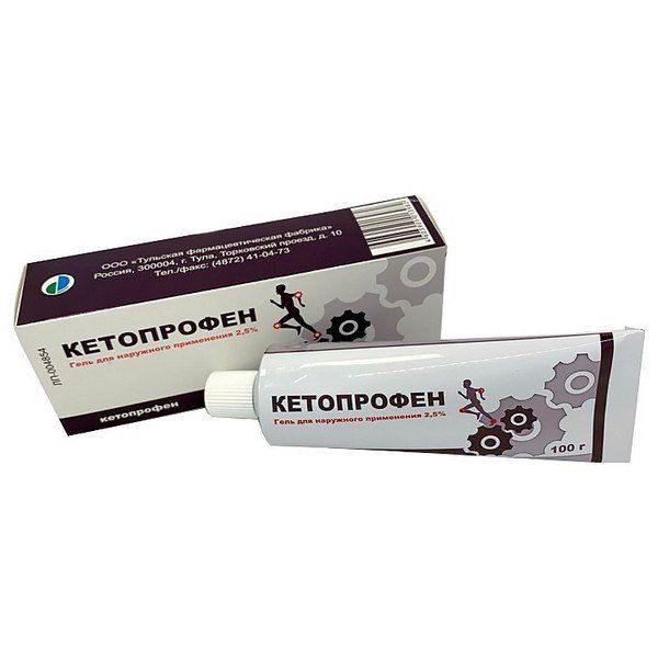 Кетопрофен гель д/нар. прим. 2,5% 100г