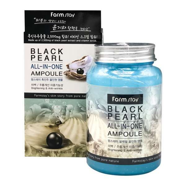 Сыворотка многофункциональная ампульная Black pearl all-in-one FarmStay 250мл Myungin Cosmetics Co., Ltd 1665260 - фото 1