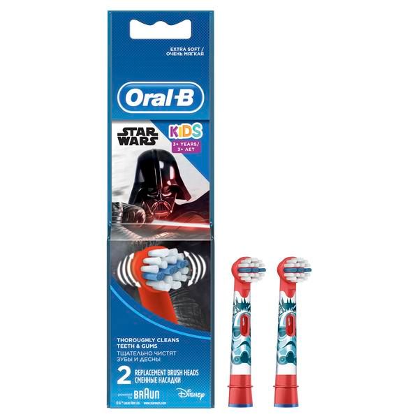 Насадки для электрической зубной щетки детский Star Wars EB10K Oral-B/Орал-би 2шт pecham сменные насадки для электрической зубной щетки sonic