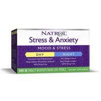 Стресс и тревожность день и ночь таблетки 30шт+30шт, миниатюра