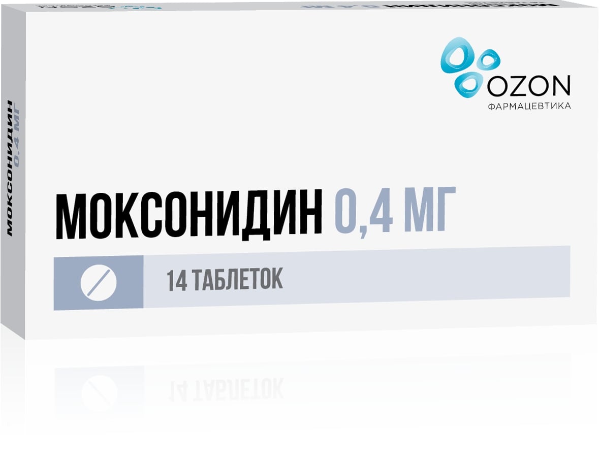 Моксонидин таблетки п/о плен. 0,4мг 14шт - купить в Москве лекарство  Моксонидин таблетки п/о плен. 0,4мг 14шт, официальная инструкция по  применению